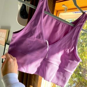 lululemon power pivot tank—rare wisteria purple